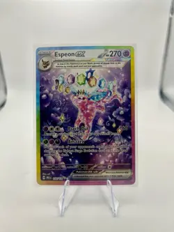 Pokemon TCG Espeon EX Prismatic Evolutions Holo Card 155/131 Mint+ Condition - Image 3