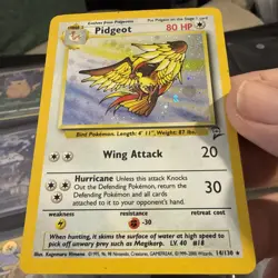Pidgeot 14/130 Base Set 2 Holo Rare Pokemon Card LP MP T114 - Image 1