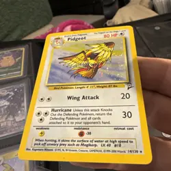 Pidgeot 14/130 Base Set 2 Holo Rare Pokemon Card LP MP T114 - Image 3