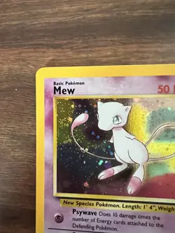 Pokemon Card Mew Holographic Black Star Promo #9 Card WOTC 1999-2000 LP - Image 2