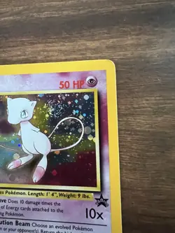 Pokemon Card Mew Holographic Black Star Promo #9 Card WOTC 1999-2000 LP - Image 3