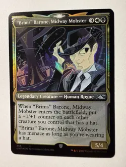 MTG Card: "Brims" Barone, Midway Mobster Showcase UNF #256 FOIL Rare! - Image 1