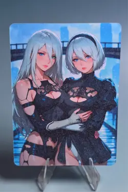 2B & 2A Nier Automata Custom Sexy Waifu Anime Trading Card - Image 1