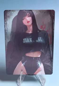 Bad Waifu The Gathering, Custom Anime Sexy Waifu Trading Card FOIL Holographic - Image 1