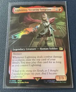 Lightning, Security Sergeant (Extended Art Foil) R FINAL FANTASY 462 NM - Image 1