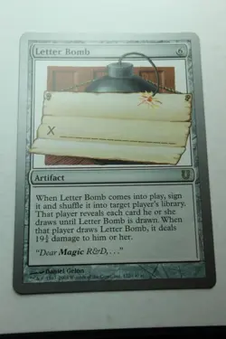 MTG Letter Bomb x1- -Unhinged-Lightly Played - Image 1