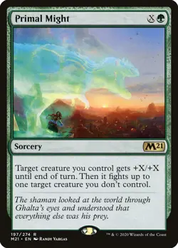 Primal Might [Core Set 2021] Magic MTG - Image 1