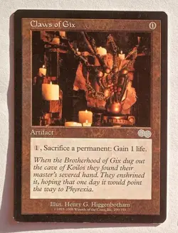 Magic MTG - Claws of Gix - Urza's Saga - LP - Image 1
