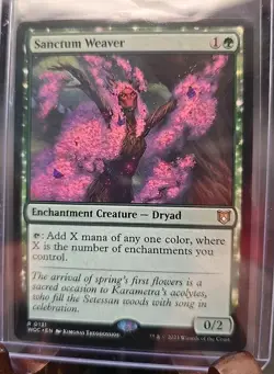 Sanctum Weaver Commander: Wilds of Eldraine MTG Regular Near Mint - Image 3