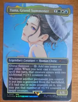 YUNA, GRAND SUMMONER - FOIL PROMO - MAGIC THE GATHERING MTG - NM - Image 1