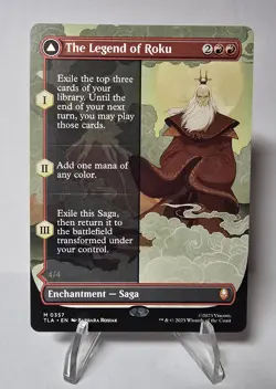MTG Avatar: The Last Airbender The Legend of Roku Avatar Roku Borderless NM - Image 1
