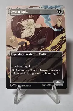 MTG Avatar: The Last Airbender The Legend of Roku Avatar Roku Borderless NM - Image 2