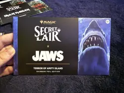 MTG Secret Lair x Jaws: Terror of Amity Island Rainbow Foil Unopened Sealed - Image 1