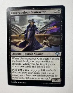x1 Unscrupulous Contractor OTJ MTG 112 UNCOMMON - Image 1