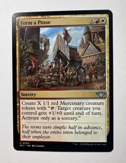 x1 Form a Posse OTJ MTG 204 UNCOMMON M/NM 1x - Image 1