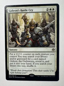 MTG Magic the Gathering Gideon's Battle Cry (267/330) War of the Spark - Image 1