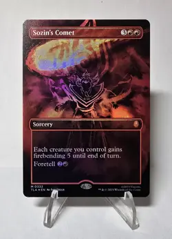 MTG Avatar: The Last Airbender Sozin's Comet Borderless Foil NM - Image 1