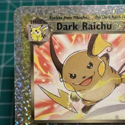2002 Pokemon DARK RAICHU [BOX TOPPER] S3/S4 - LC Reverse Holo - Oversized Jumbo - Image 2