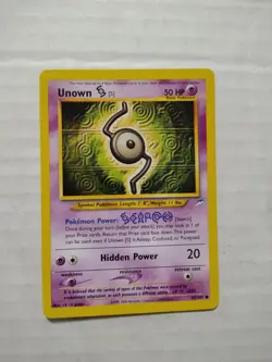 Unown [S] 87/105 Pokemon TCG Neo Destiny Unlimited Vintage Regular - WOTC - Image 1