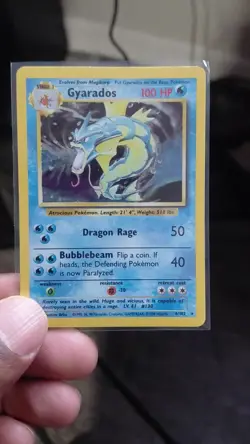 Pokemon - Gyarados - Number 6/102 - Base Set Holographic - Moderately Played - Image 2