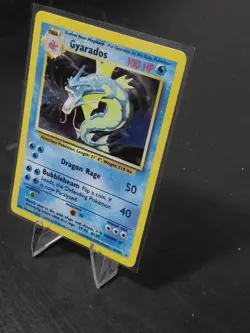 Pokemon - Gyarados - Number 6/102 - Base Set Holographic - Moderately Played - Image 5
