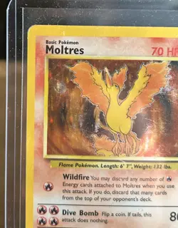 Moltres - 12/62 Holo Rare Pokemon 1999 Fossil - MP - Image 5