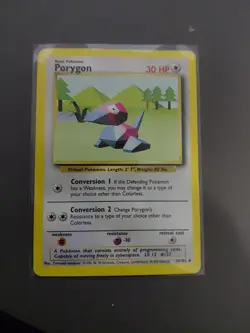 PORYGON 39/102 LP/MP UNCOMMON BASE SET UNLIMITED POKEMON 1999 - Image 1