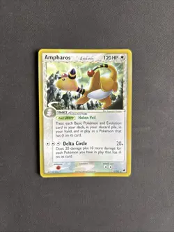 Pokemon TCG Ampharos (Delta Species) EX Dragon Frontiers 1/101 Holo Rare - NM/LP - Image 1