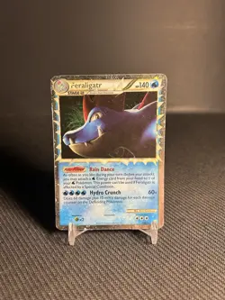 Pokemon TCG Feraligatr (Prime) 108/123 Heartgold & Soulsilver Holo Damaged - Image 1