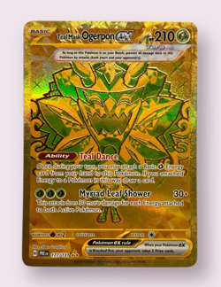 Pokemon Teal Mask Ogerpon ex 177/131 Prismatic Evolutions Hyper Rare Holo NM - Image 1
