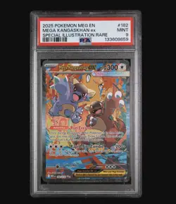 2025 POKEMON MEG SPECIAL ILLUSTRATION RARE #182 MEGA KANGASKHAN EX PSA 9 - Image 1