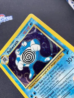 Pokemon TCG Poliwrath Base Set 2 15/130 (Blue Dot Error) Holo Rare LP. - Image 3