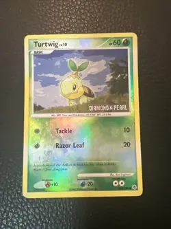 ### Turtwig 103/130 D&P Burger King Stamped Reverse Holo Pokemon Vintage TCG - Image 1