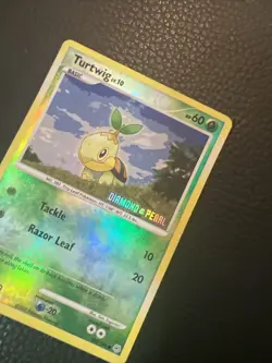 ### Turtwig 103/130 D&P Burger King Stamped Reverse Holo Pokemon Vintage TCG - Image 3