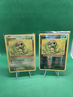 Pokemon TCG Caterpie Evolutions Card 3/108 Regular With Holo 2 Card Lot - Image 1