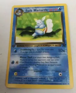 Dark Wartortle 1st Edition 46/82 Team Rocket Pokemon Card Non Holo - Image 1