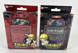 LOT 2 BANDAI ZATCH BELL THE CARD BATTLE STARTER DECK SETS #1 #2 TRADING CARDS - Image 1