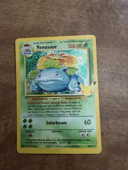 Venusaur Holo 15/102 Base Set Shadowless Pokemon Card WOTC - Image 1