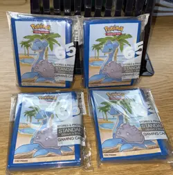 4X Pokemon TCG Ultra Pro Seaside Lapras Card Protector Sleeves 65 Count New - Image 1