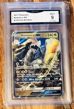 2017 Pokemon Sun & Moon Guardians Rising Kommo-O GX #100 GMA 9 MINT CARD - Image 1