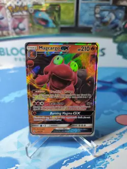 Magcargo GX - 44/214 - Pokemon Lost Thunder Sun & Moon Ultra Rare Card NM - Image 1
