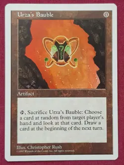 Magic The Gathering 5TH EDITION URZA'S BAUBLE artifact card MTG FIFTH - Image 1