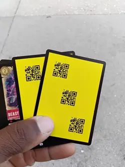 2025 Disney Lorcana Discard Error QR Code Card - Fabled - Fresh Pull - Yellow - Image 1