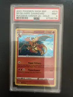 PSA 9 - Special Delivery Charizard SWSH075 075 Sword & Shield Promo Cards Holo - Image 1