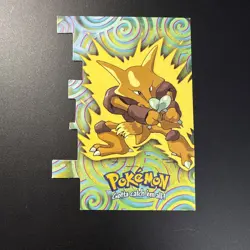 Pokemon Topps Series 2 Die Cut Alakazam 65 2000 TV Animation Collectible Card - Image 1