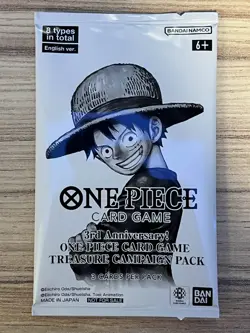 One Piece Card Game 3rd Anniversary Treasure Campaign Promo Pack ENGLISH - Image 1