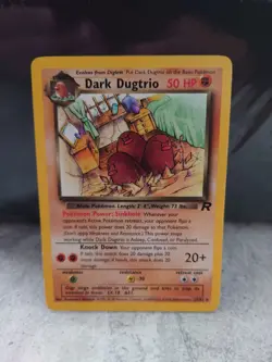 Pokemon Card Dark Dugtrio 23/82 Rare Non Holo Team Rocket WOTC - LP - Image 1