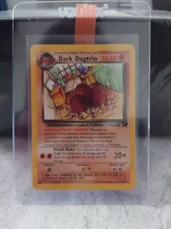 Pokemon Card Dark Dugtrio 23/82 Rare Non Holo Team Rocket WOTC - LP - Image 3