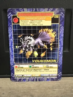 Youkomon BO-277 Digimon Digi-Battle Series 6 Trading Card Never Played NM - Image 1