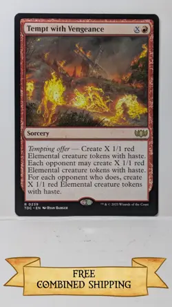 Tempt with Vengeance Commander: Tarkir: Dragonstorm Regular - Image 1